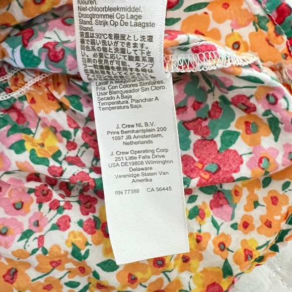 J. Crew Floral Smocked Tie Top - Picture 7 of 7